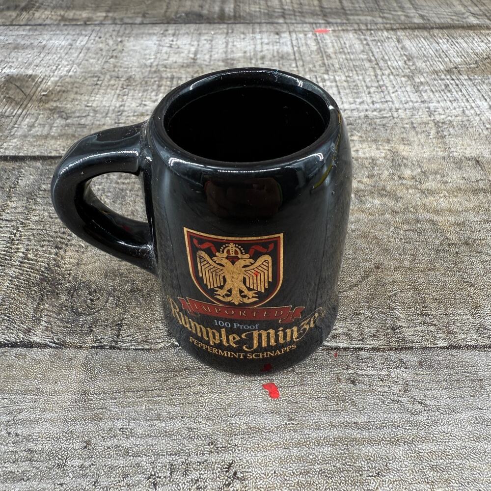 Rumple Minze Mini Shot Glass Cup Imported Peppermint Schnapps